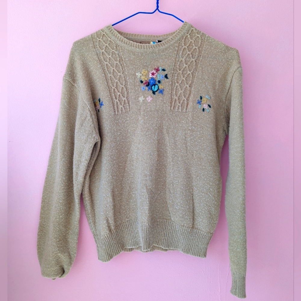 70s Tan Cardigan